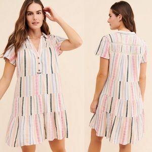 by Anthropologie striped shirt dress